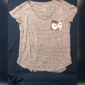 Floral cotton T-shirt